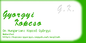 gyorgyi kopcso business card